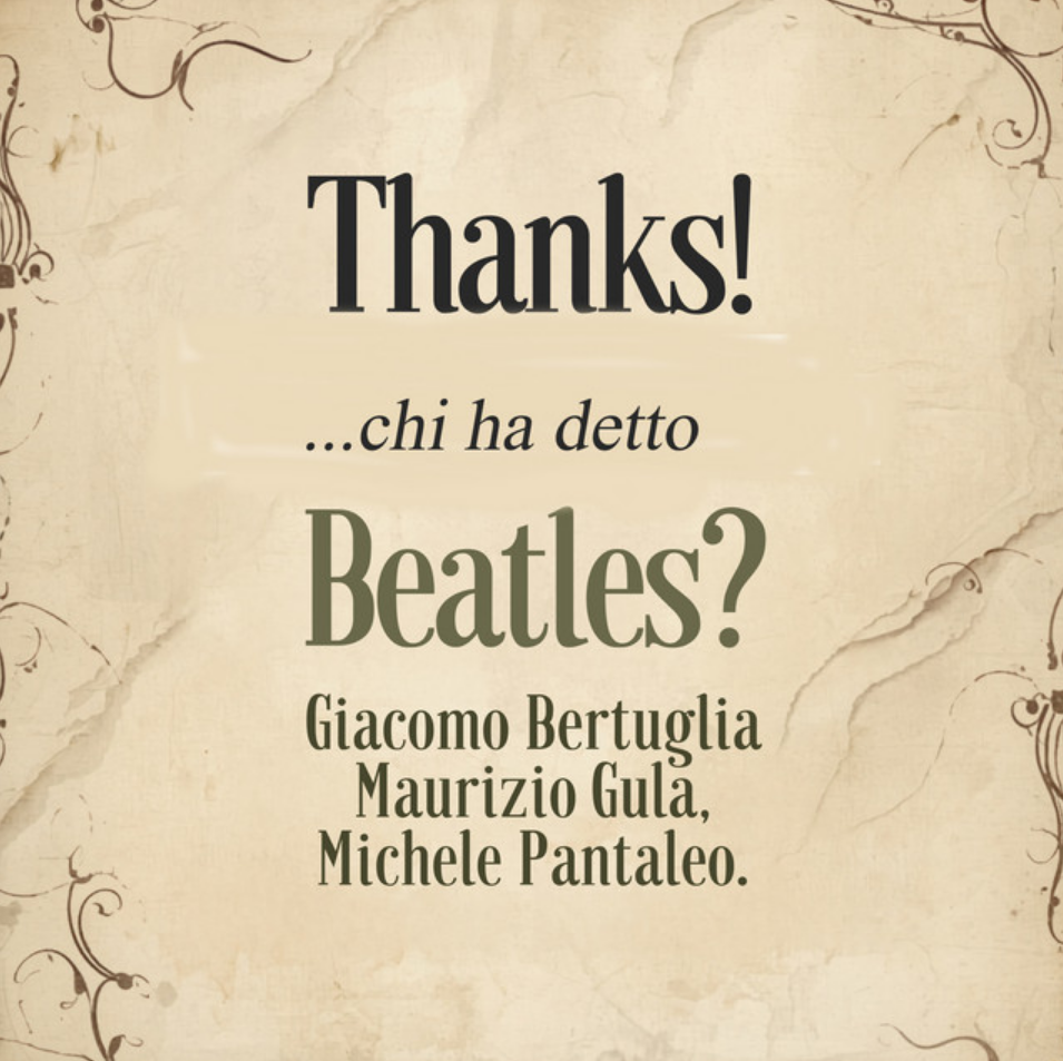 Copertina: Thanks… chi ha detto Beatles? Remix